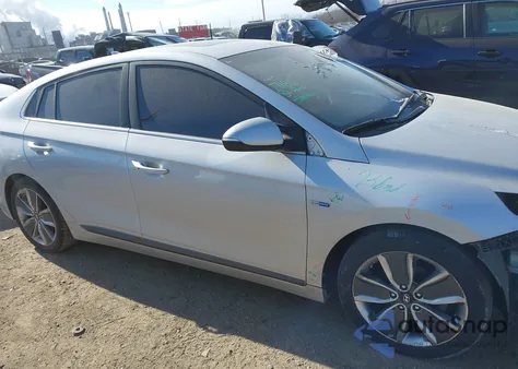 2019 Hyundai Ioniq Hybrid Limited из США, поврежденный, VIN KMHC05LC2KU110488